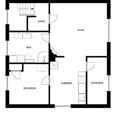 Apartament Fully Furnished 2 Bedroom Høvik